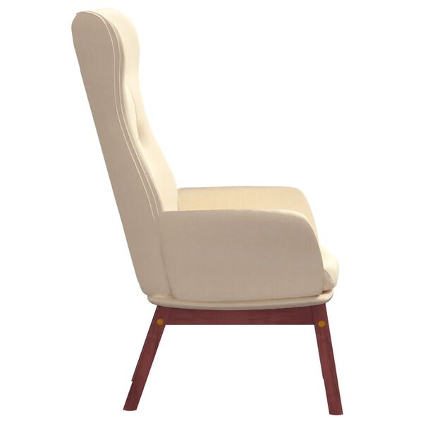 vidaXL Relaxačn&iacute; židle kr&eacute;mov&aacute; textil