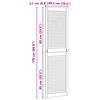 vidaXL Skř&iacute;ňov&eacute; dveře se dveřmi 2 pcs Př&iacute;rodn&iacute; 170 x 2,1 x 49,5 cm
