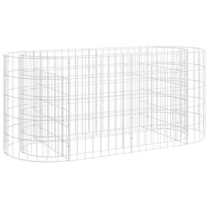 vidaXL Gabionov&yacute; vyv&yacute;&scaron;en&yacute; z&aacute;hon pozinkovan&eacute; železo 120 x 50 x 50 cm