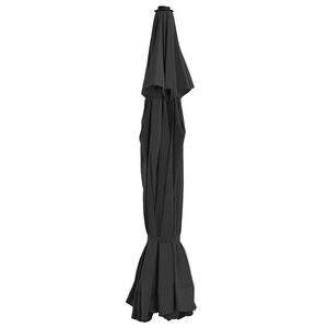 vidaXL N&aacute;hradn&iacute; potah na zahradn&iacute; slunečn&iacute;k čern&yacute; 515 cm