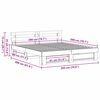 vidaXL R&aacute;m postele s čelo B&iacute;l&aacute; 200 x 200 cm Masivn&iacute; borov&eacute; dřevo