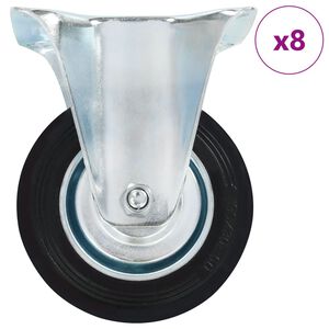 vidaXL 8 ks pevn&aacute; kolečka 100 mm