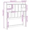 vidaXL Čelo postele s &uacute;ložn&yacute;m prostorem 100 cm masivn&iacute; borovice