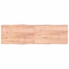 vidaXL Stoln&iacute; deska hněd&aacute; 200x60x(2-4)cm o&scaron;etřen&yacute; dřevo živ&aacute; hrana