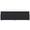 vidaXL Box spring postel s matrac&iacute; čern&aacute; 160x200 cm uměl&aacute; kůže