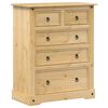 vidaXL Komoda Corona 92 x 48 x 114 cm masivn&iacute; borov&eacute; dřevo