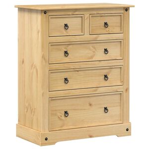 vidaXL Komoda Corona 92 x 48 x 114 cm masivn&iacute; borov&eacute; dřevo