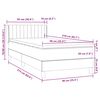 vidaXL Box spring postel s matrac&iacute; tmavě zelen&aacute; 90x210 cm samet
