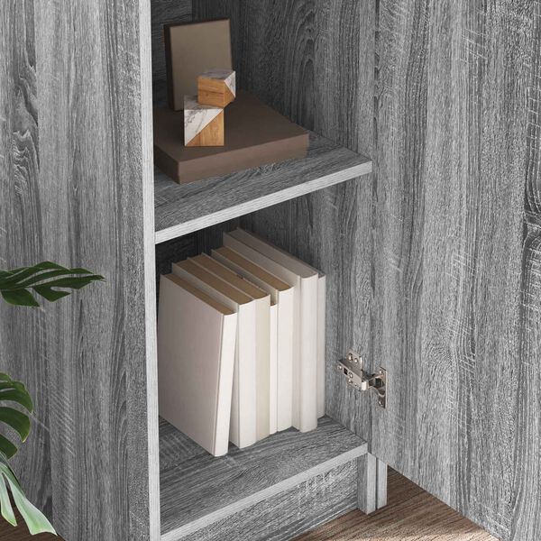 vidaXL Stůl 2 pcs &Scaron;ed&aacute; Sonoma