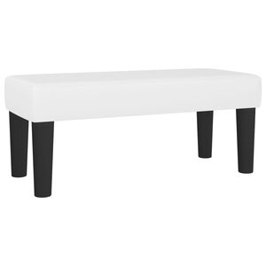 vidaXL Lavice b&iacute;l&aacute; 70 x 30 x 30 cm uměl&aacute; kůže