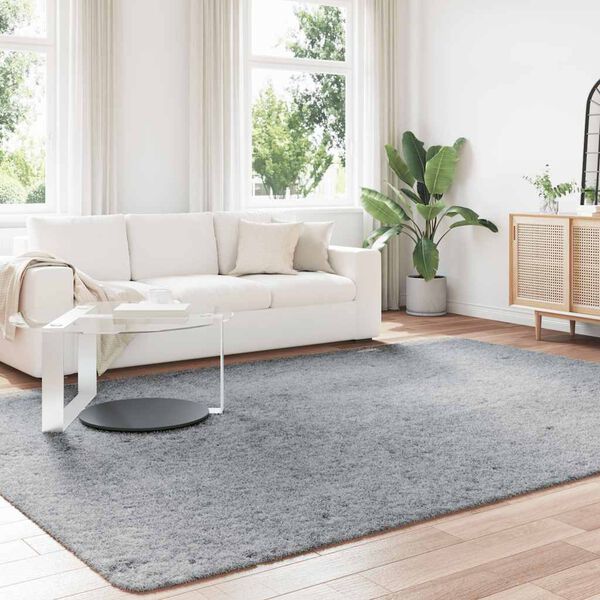 vidaXL Koberec Shaggy s vysok&yacute;m vlasem NAVARRA světle &scaron;ed&yacute; 240x340 cm