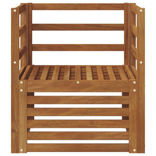 vidaXL Venkovn&iacute; pohovkov&aacute; souprava Př&iacute;rodn&iacute; 67 x 63 x 73 cm