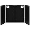 vidaXL Skř&iacute;ň na terče Čern&yacute; dub 56 x 12 x 53,5 cm Kompozitn&iacute; dřevo