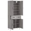 vidaXL Skř&iacute;ň highboard &scaron;ed&aacute; sonoma 69,5 x 34 x 180 cm kompozitn&iacute; dřevo