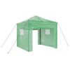 vidaXL Sklen&iacute;k s pop-up r&aacute;mem Zelen&aacute; 290 x 290 x 315 cm Železo
