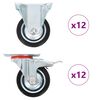vidaXL 24 ks pojezdov&aacute; kolečka 75 mm