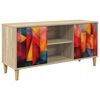 vidaXL Televizn&iacute; skř&iacute;ň HEESCH 102 x 33 x 50 cm Sonoma Kompozitn&iacute; dřevo