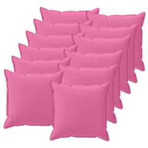 vidaXL Povlak na pol&scaron;t&aacute;ř 12 ks HOUTEN Růžov&aacute; 40 x 40 cm Polyester