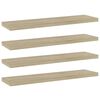 vidaXL Police na knihy 4 ks dub sonoma 40x10x1,5 cm kompozitn&iacute; dřevo