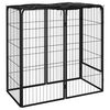 vidaXL Ohr&aacute;dka pro psy 6 panely čern&aacute; 50 x 100 cm pr&aacute;&scaron;kovan&aacute; ocel