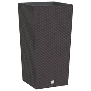 vidaXL Truhl&iacute;k s odn&iacute;matelnou vložkou hněd&yacute; 21 / 49 l PP ratan