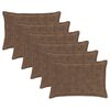 vidaXL Povlak na pol&scaron;t&aacute;ř 6 ks HOUTEN Světle hněd&aacute; 40 x 60 cm