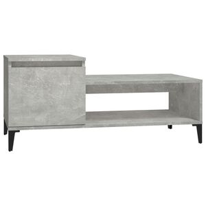 vidaXL Konferenčn&iacute; stolek betonově &scaron;ed&yacute; 100x50x45 cm kompozitn&iacute; dřevo