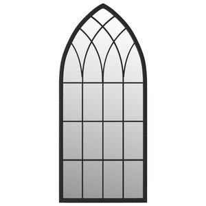 vidaXL Zrcadlo čern&eacute; 100 x 45 cm železo do interi&eacute;ru