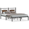 vidaXL R&aacute;m postele bez matrace kouřov&yacute; dub 137x190 cm kompozitn&iacute; dřevo