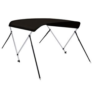vidaXL Bimini stř&iacute;&scaron;ka se 2 oblouky čern&aacute; 180x130x110 cm