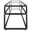vidaXL TV stolek průhledn&yacute; 220 x 40 x 40,5 cm tvrzen&eacute; sklo