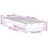 vidaXL R&aacute;m postele B&iacute;l&aacute; 100 x 220 cm Masivn&iacute; borov&eacute; dřevo
