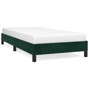 vidaXL R&aacute;m postele bez matrace tmavě zelen&aacute; 80 x 200 cm samet