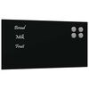 vidaXL N&aacute;stěnn&aacute; magnetick&aacute; tabule čern&aacute; 40 x 20 cm tvrzen&eacute; sklo