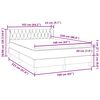 vidaXL Box spring postel s matrac&iacute; čern&aacute; 160x220 cm samet
