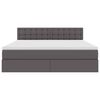 vidaXL Postel s &uacute;ložn&yacute;m prostorem a matrac&iacute; s čelo &Scaron;ed&aacute; 160 x 200 cm