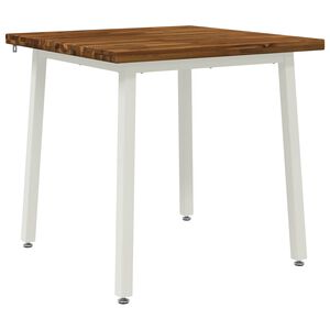 vidaXL 60 x 55 x 75 cm Masivn&iacute; ak&aacute;tov&eacute; dřevo Př&iacute;rodn&iacute; a b&iacute;l&aacute;