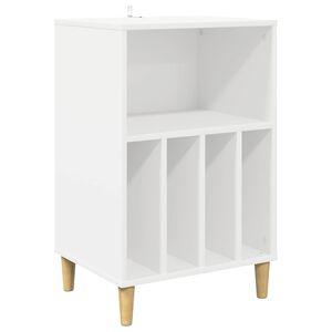 vidaXL Stojan na gramofon B&iacute;l&aacute; 47 x 39,5 x 74,5 cm Kompozitn&iacute; dřevo