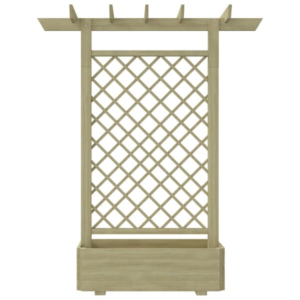 vidaXL Zahradní pergola s truhlíkem 162 x 56 x 204 cm dřevo