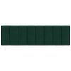 vidaXL Pol&scaron;t&aacute;ř na čelo postele Hanko tmavě zelen&yacute; 160 cm samet