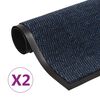 vidaXL Protiprachov&eacute; rohožky 2 ks obd&eacute;ln&iacute;k v&scaron;&iacute;van&eacute; 80 x 120 cm modr&eacute;