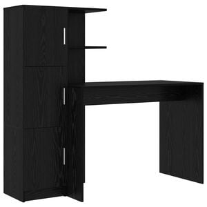 vidaXL Stůl Čern&yacute; dub 133.5 x 50 x 124 cm 2 ks
