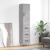 vidaXL Skř&iacute;ň highboard &scaron;ed&aacute; sonoma 34,5 x 34 x 180 cm kompozitn&iacute; dřevo