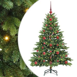 vidaXL Uměl&yacute; v&aacute;nočn&iacute; stromeček s stojanem Zelen&aacute; 120 cm PE a PVC