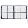 vidaXL Pletiv&aacute; zahradn&iacute; branka pozinkovan&aacute; ocel 300 x 150 cm &scaron;ed&aacute;