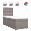 vidaXL Box spring postel s matrac&iacute; taupe 80x200 cm textil
