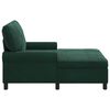 vidaXL Chaise Lounge s pol&scaron;t&aacute;řem Tmavě zelen&aacute; 91 x 157 x 91 cm samet
