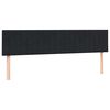 vidaXL Box spring postel s matrac&iacute; čern&aacute; 200x210 cm samet