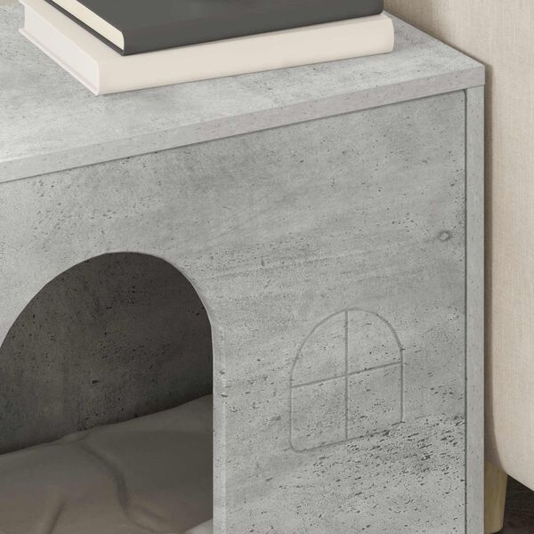 vidaXL Kočič&iacute; dům Beton 51 x 30 x 52 cm kompozitn&iacute; dřevo