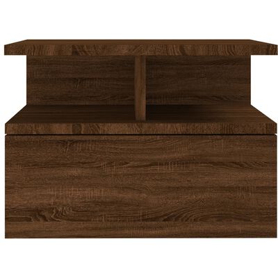 vidaXL Plovoucí noční stolek hnědý dub 40x31x27 cm kompozitní dřevo